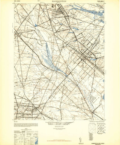 United States Geological Survey Hammonton, NJ (1948, 62500-Scale) digital map