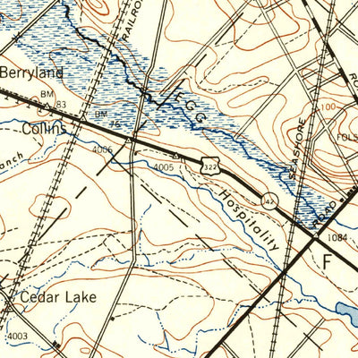 United States Geological Survey Hammonton, NJ (1948, 62500-Scale) digital map
