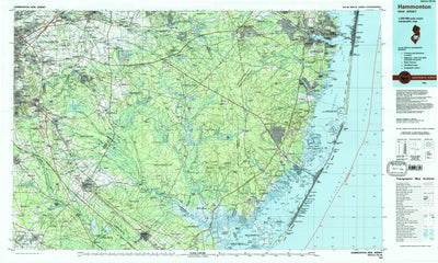 United States Geological Survey Hammonton, NJ (1984, 100000-Scale) digital map