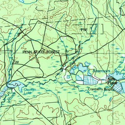 United States Geological Survey Hammonton, NJ (1984, 100000-Scale) digital map