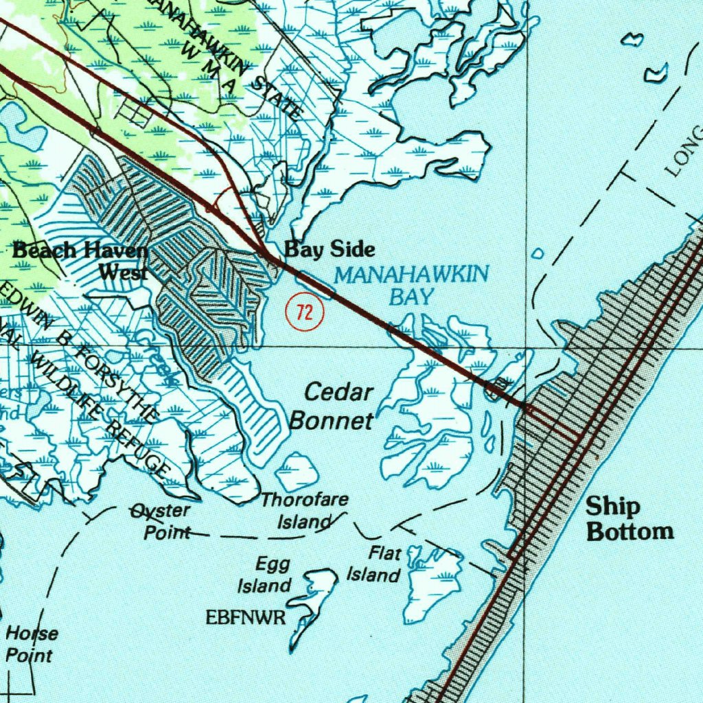 Hammonton, NJ (1984, 100000-Scale) Map by United States Geological ...