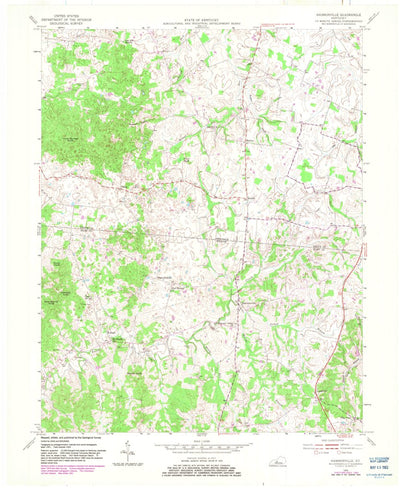 United States Geological Survey Hammonville, KY (1954, 24000-Scale) digital map