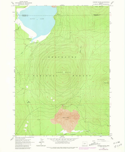 United States Geological Survey Hamner Butte, OR (1963, 24000-Scale) digital map