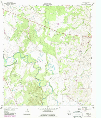 United States Geological Survey Hamon, TX (1959, 24000-Scale) digital map