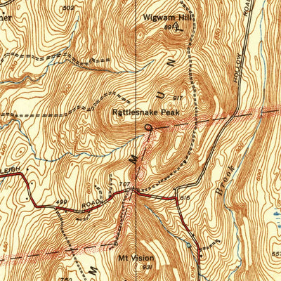 United States Geological Survey Hampden, MA-CT (1940, 31680-Scale) digital map