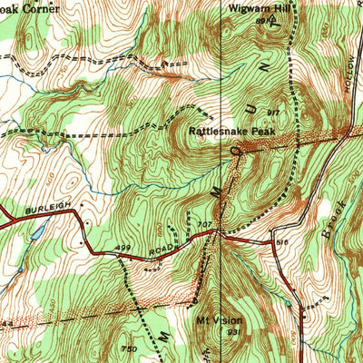United States Geological Survey Hampden, MA-CT (1942, 31680-Scale) digital map