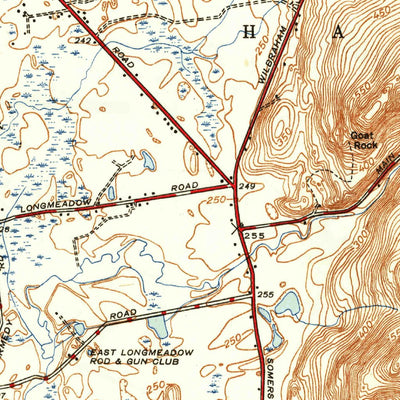United States Geological Survey Hampden, MA-CT (1944, 31680-Scale) digital map