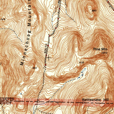 United States Geological Survey Hampden, MA-CT (1944, 31680-Scale) digital map