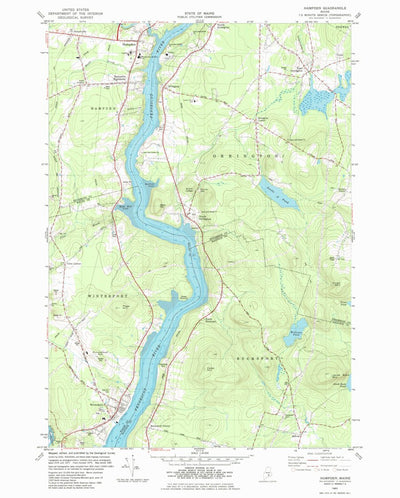 United States Geological Survey Hampden, ME (1982, 24000-Scale) digital map