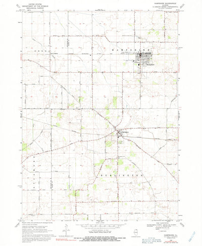 United States Geological Survey Hampshire, IL (1968, 24000-Scale) digital map