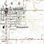 United States Geological Survey Hampshire, IL (1968, 24000-Scale) digital map