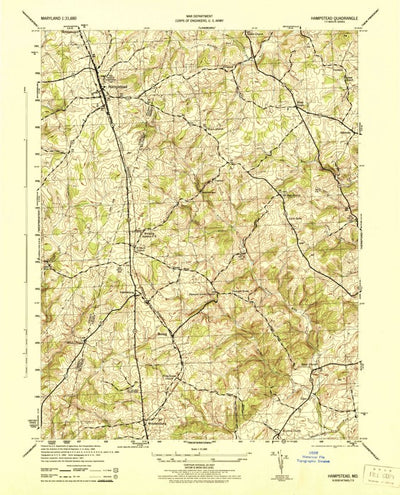 United States Geological Survey Hampstead, MD (1944, 31680-Scale) digital map