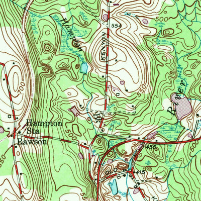 United States Geological Survey Hampton, CT (1953, 24000-Scale) digital map