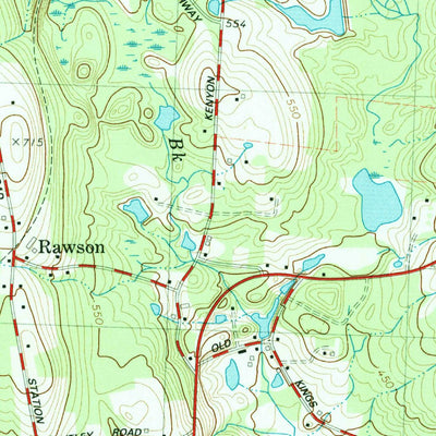 United States Geological Survey Hampton, CT (1984, 24000-Scale) digital map