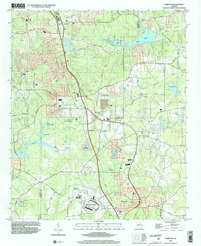 United States Geological Survey Hampton, GA (1999, 24000-Scale) digital map