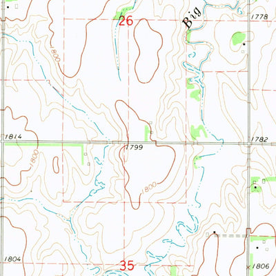 United States Geological Survey Hampton, NE (1968, 24000-Scale) digital map