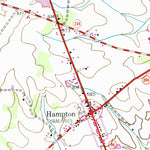 United States Geological Survey Hampton, PA (1944, 24000-Scale) digital map