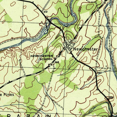 United States Geological Survey Hampton, PA (1944, 31680-Scale) digital map