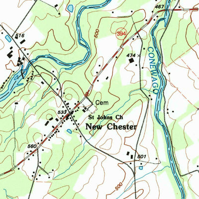 United States Geological Survey Hampton, PA (1990, 24000-Scale) digital map