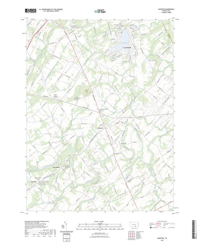 United States Geological Survey Hampton, PA (2023, 24000-Scale) digital map