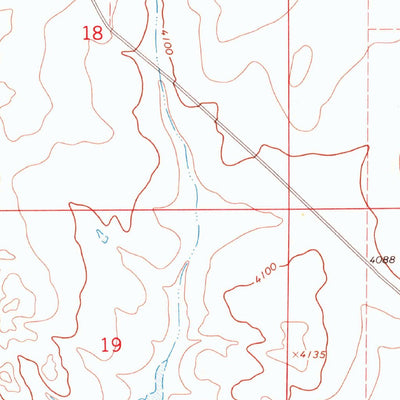United States Geological Survey Hampton Ranch, NM (1968, 24000-Scale) digital map