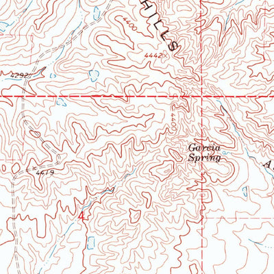 United States Geological Survey Hampton Ranch, NM (1968, 24000-Scale) digital map