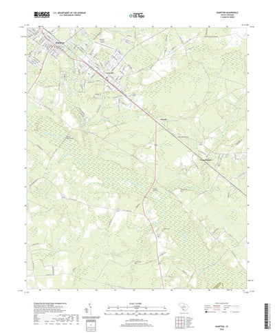 United States Geological Survey Hampton, SC (2020, 24000-Scale) digital map