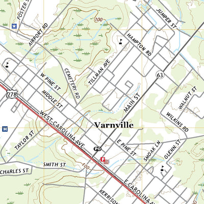 United States Geological Survey Hampton, SC (2020, 24000-Scale) digital map