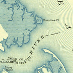 United States Geological Survey Hampton, VA (1907, 62500-Scale) digital map