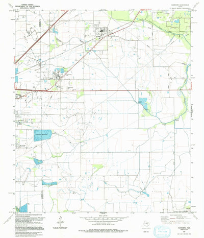 United States Geological Survey Hamshire, TX (1994, 24000-Scale) digital map