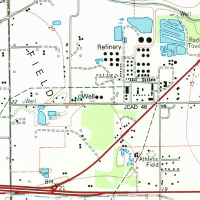 United States Geological Survey Hamshire, TX (1994, 24000-Scale) digital map