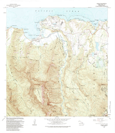 United States Geological Survey Hanalei, HI (1983, 24000-Scale) digital map