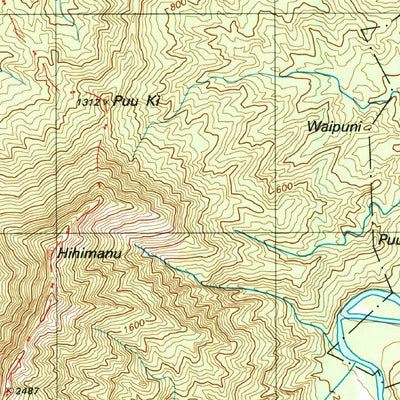 United States Geological Survey Hanalei, HI (1996, 24000-Scale) digital map
