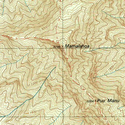 United States Geological Survey Hanalei, HI (1996, 24000-Scale) digital map