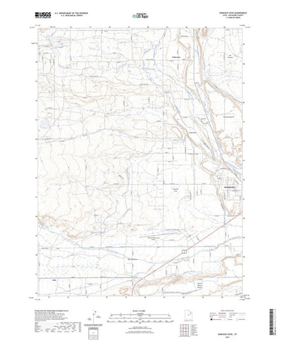 United States Geological Survey Hancock Cove, UT (2023, 24000-Scale) digital map