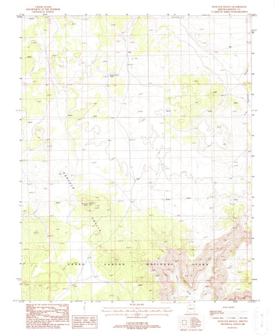 United States Geological Survey Hancock Knolls, AZ (1988, 24000-Scale) digital map