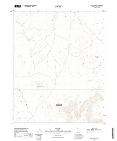 United States Geological Survey Hancock Knolls, AZ (2021, 24000-Scale) digital map
