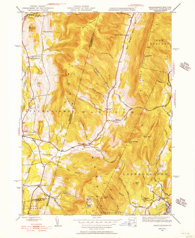 United States Geological Survey Hancock, MA-NY (1944, 24000-Scale) digital map