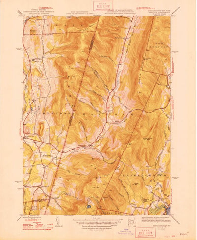 United States Geological Survey Hancock, MA-NY (1948, 31680-Scale) digital map