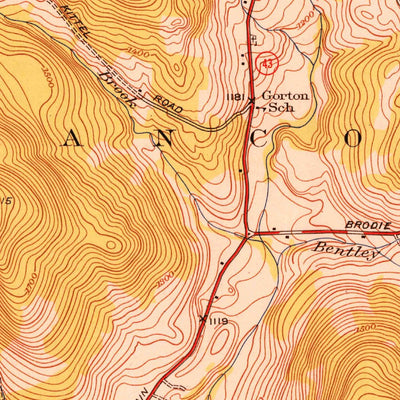 United States Geological Survey Hancock, MA-NY (1948, 31680-Scale) digital map