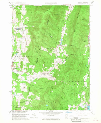 United States Geological Survey Hancock, MA-NY (1960, 24000-Scale) digital map