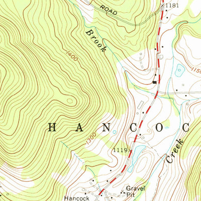 United States Geological Survey Hancock, MA-NY (1973, 24000-Scale) digital map