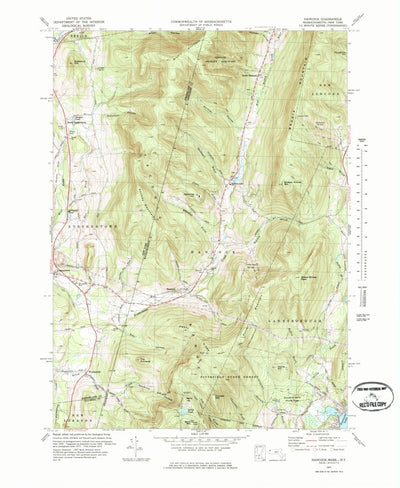 United States Geological Survey Hancock, MA-NY (1973, 25000-Scale) digital map
