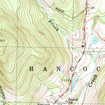 United States Geological Survey Hancock, MA-NY (1973, 25000-Scale) digital map