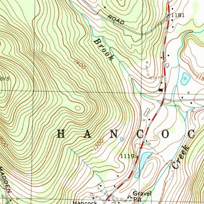United States Geological Survey Hancock, MA-NY (1973, 25000-Scale) digital map