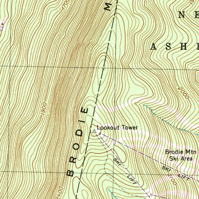 United States Geological Survey Hancock, MA-NY (1973, 25000-Scale) digital map