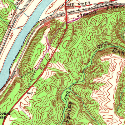 United States Geological Survey Hancock, MD-WV-PA (1951, 24000-Scale) digital map