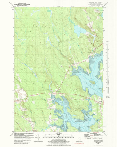 United States Geological Survey Hancock, ME (1981, 24000-Scale) digital map