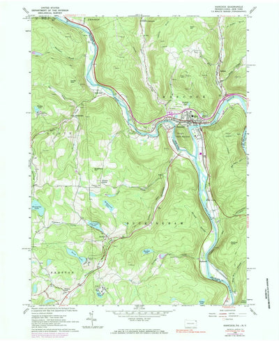 United States Geological Survey Hancock, NY-PA (1965, 24000-Scale) digital map