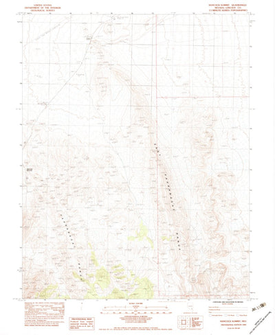 United States Geological Survey Hancock Summit, NV (1983, 24000-Scale) digital map